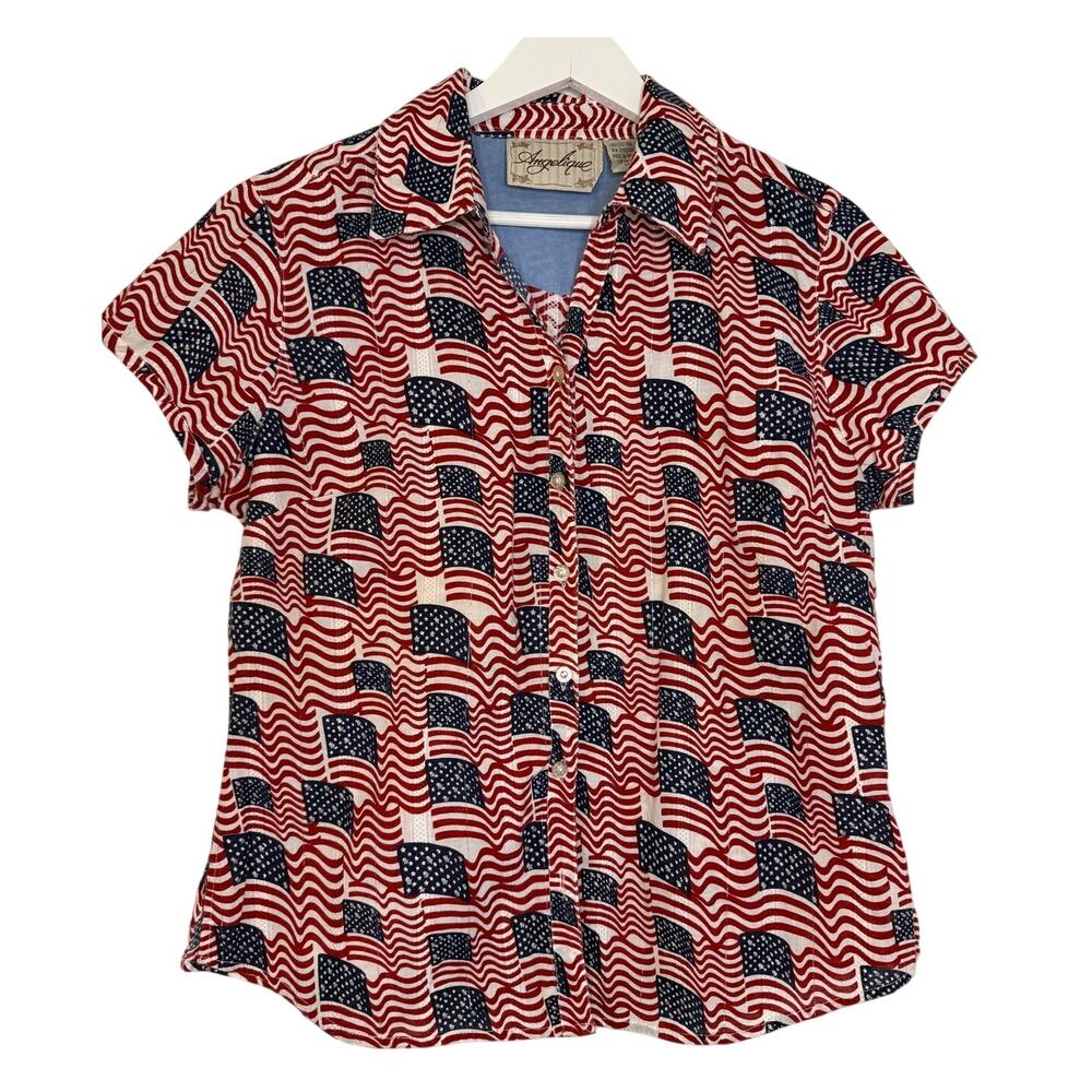 Vintage Angelique Americana Shirt Medium